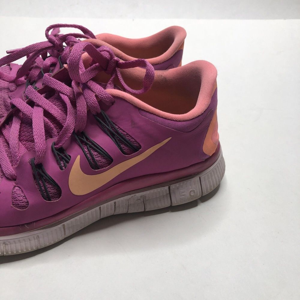 Nike Womens Free 5.0 580591-660 Pink Running Shoes Sneakers Size 7 - Picture 4 of 10